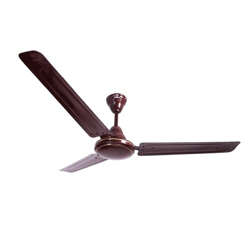 Image of Omen Changing Lives Dollar 1200mm Ceiling Fan for Home | BEE Star Rated Energy Efficient | Superior Air Delivery | Rust Resistant | High Speed | 2 Year Warranty| (Brown)