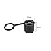 uxcell 20pcs BNC Silicone Protectors Cap Port Cover Anti Dust Black