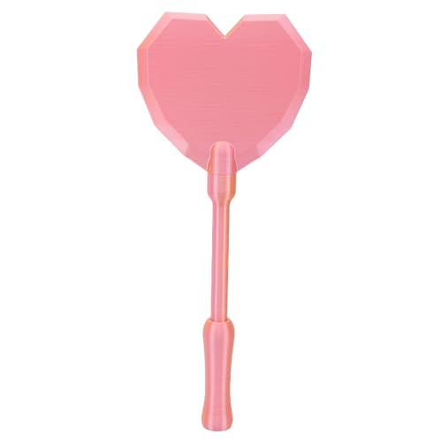 GLOGLOW Credit Card Wand Holder, 14 Inch Heart Shape Tap to Pay Stick, 3D Printed PLA Payment Accessory, Fun Contactless Payment Prop for Teens and Young Adults Learning Finance (Pink Gold) - Image 6