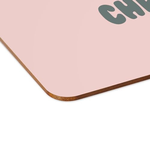 Sets de table Noël liège protège table lot de 4 napperons rose anti-tache - 4