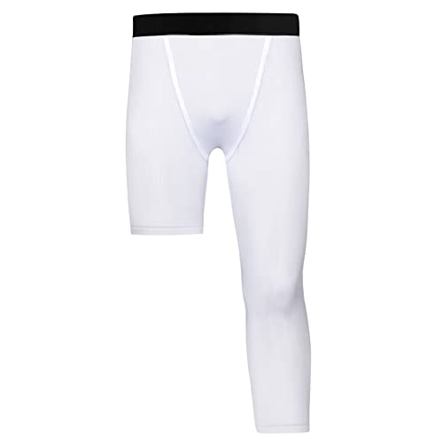 Blaward Youth Kids Boy Compression Pants Legging Athletic Shorts Sports Base Layer For Running Basketball One Leg Tights #TOP5