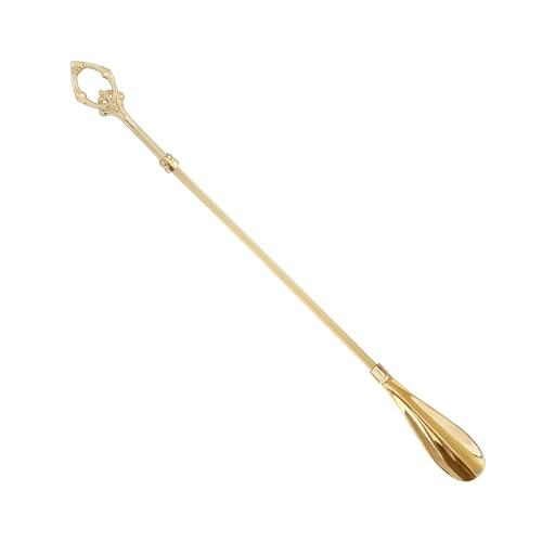 Chausse-pied long manche en laiton pour se chausser sans se baisser