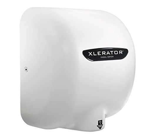 Xlerator Excel Dryer Xl-Bw Hand Dryer For Commercial Bathrooms, Pro-Grade, Fast Drying Unit With White Thermoset Cover #TOP3