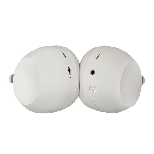 Image of Sony WH-1000XM6 Wireless Noise Canceling Headphones (Silver) Foldable Over-Ear Bluetooth Headset | Hi-Res Audio, 30-Hour Battery, LDAC, Multipoint with USB Wall Adapter and Microfiber Cleaning Cloth