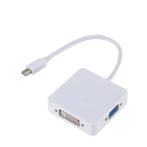 LccKaa 3 in 1 DP to HDMI DVI �R���o�[�^�[ 4K 1080P �P�[�u���A�_�v�^�[ Pro Air DisplayPort �p(Gold)