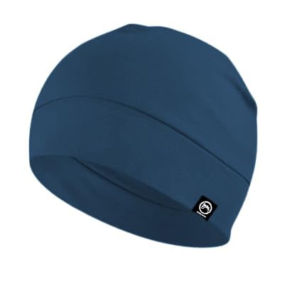 Image of Cooling Cotton Skull Caps for Men Women, Lightweight Beanie Sleep Hats Breathable Helmet Liner