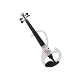 Professionelles Aufführungsübungsinstrument Massivholzvioline 4 Saiten Standardvioline(White)