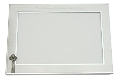 Celtic Cross Metal Photo Frame 6 x 4 FREE ENGRAVING Landscape or Portrait (Landscape) 67BL