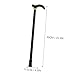 FRCOLOR Collapsible Aluminum Alloy Walking Cane Adjustable Lightweight Support Stick for Seniors Non-Slip Handle for Outdoor and Park Use
