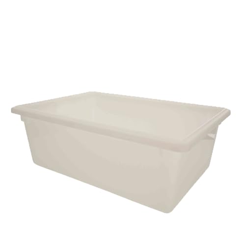 A-to-Z Supply PLFB182609PP Food Storage Box, 13 Gallon, 18" x 26" x 9", Built-in Handle, withstands Temperature -40° to 160°F, Stain Resistant, Dishwasher Safe, Polypropylene, White, NSF