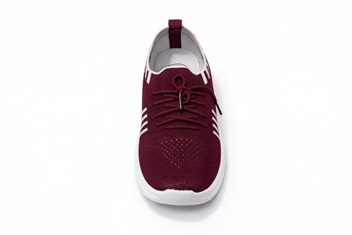 Image of Women's Lace-Up Walking Shoes | Lightweight Breathable Mesh Sneakers | Cushioned Sole Casual Shoes Travel
