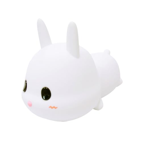 Veilleuse lapin tactile en silicone pour apaiser le sommeil de bébé