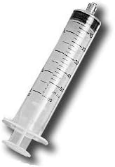 EXELint 60 ml (2 oz) Disposable Syringe, Sterile Individually Packed Single Syringe, 50 ml to 60 ml Medical Grade Luer Lock Tip (1 Pack)