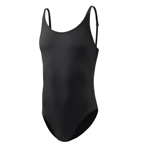 Traje de Baño Elástico de Los Hombres Tangas Singlet Workout Sexy Back One-Piece Bodysuit Leotard Ropa Interior(Schwarz)