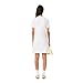 Lacoste Women's Draped T-Shirt Dress, White, 4