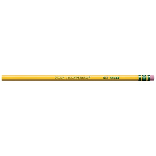 Image of Ticonderoga Wood-Cased Pencils, Unsharpened, #2 HB Soft, Yellow, 12 Count