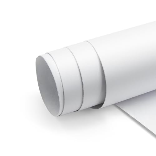 seonta White Contact Paper Matte Thick Peel and Stick Wallpaper 16