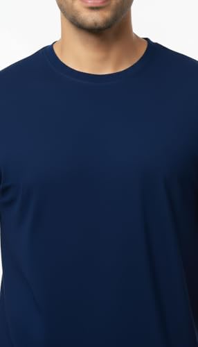 Image of Men's 100% Supima Cotton Crew Neck T-Shirt - Classic Slim Fit, Ultra-Soft Breathable Fabric, Short Sleeve Solid Tee