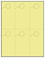 Hang 6! Door Hangers 6 Per Page - Perfed Circle - Wild Canary (250 sheets/1500 Door Hangers)