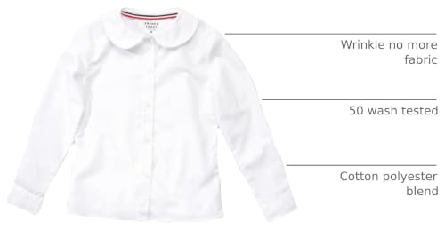 Image of French Toast Little Girls' Long Sleeve Peter Pan Blouse