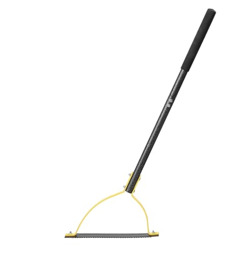 Lilyvane Manual Grass Whip, 30" Weed Cutter Tool with Double-Edged Serrated Steel Blade - Heavy Duty Weed Grass Cutter for Garden, Yard, Field and Ditches