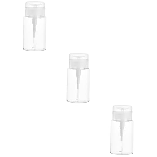 FRCOLOR 3pièces Flacon De Voyage Lotion Rechargeable Bouteille à Pompe Pour Maquillage Pour Démaquillage Et Cosmétique Portable Et Étanche