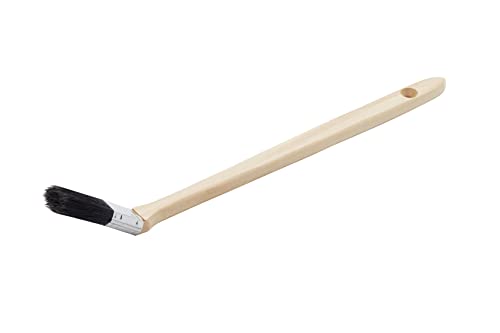 ProDec 1 inch Dogleg Angled Long Reach Handle Paint Brush for Painting Difficult and Awkward Areas Including High Walls, Ceilings, Behind Pipes, Suitable for All Paint Types 1 25mm