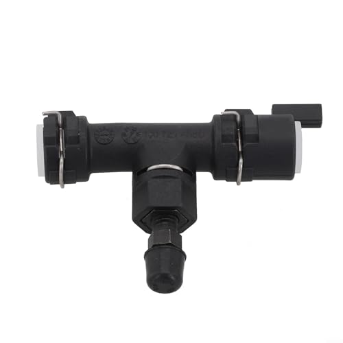 Gdfnmogo Válvula de ventilación de bomba de embrague de coche, tubo de tres vías, plástico negro, compatible con Skoda para Golf 2002-2007 y para Passat 2006-2015 OEM 1J0721468C 1J0721468E Instalación