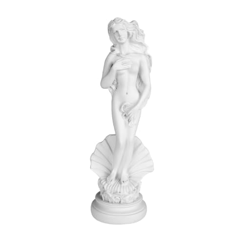 PSYHILAR Aphrodite Statue Birth of Venus 7.5 Inch Greek Roman Goddess Sculpture Handmade Resin Figurine Classical White Venus Statue for Home Decor Shelf Desk Office Art & Gift