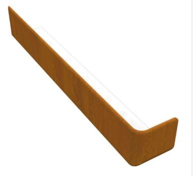 Image of 300mm Fascia Corner Golden Oak/Light Oak Woodgrain