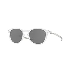 Oakley OO9439 Sonnenbrillen-Bundle: OO 9439 OO 9439 943902 Pitchman R Polished Clear Priz 50 mm und kleine schwarze Leine, Zubehör-Set