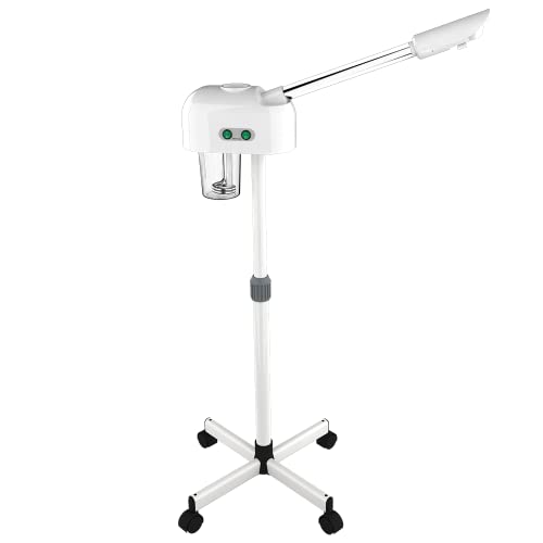 Longing Home Professional Facial Steamer, Standing Facial Steamer With Hot Mist & Ozone Function, Facial Steamer With Wfor Personal Home Salon Spa Skin Cleaning - White #TOP30