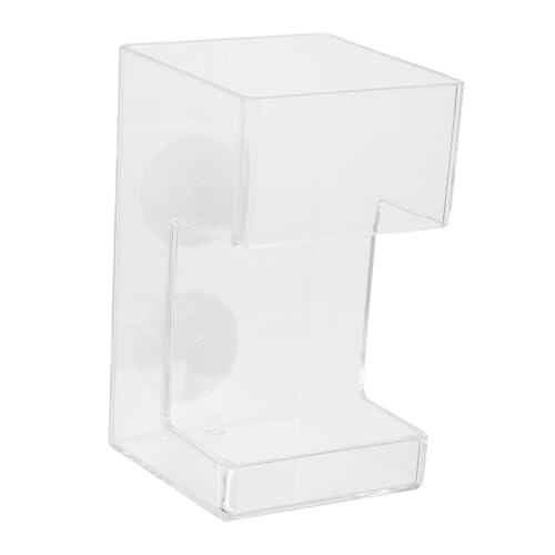 BESTonZON Acrylic Aquarium Feeder Accessory Worm Shrimp Feeding Station with Suction Cup