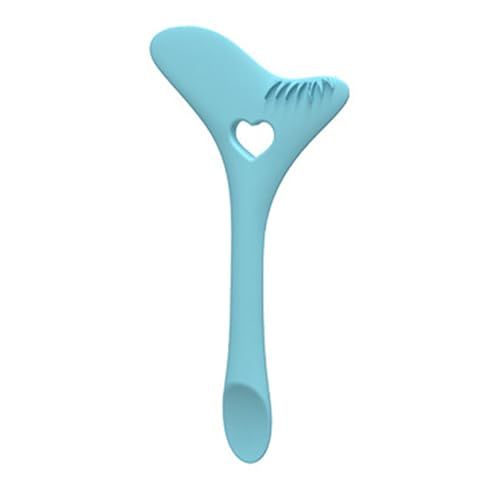 Plantilla de Silicona para Delineador de Ojos Silicona Plantilla Delineador de Ojos Multiusos Regla de Belleza de Silicona para Delinear Ojos Reutilizable para Principiantes y Profesionales(AZUL)
