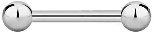 14g-16g Internally Threaded Titanium Straight Barbell Body Piercing Jewelry (Sold