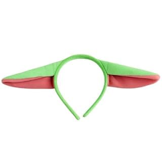 MUNSKT Bandeau en tissu pour enfant, accessoire de costume, bandeau d'oreille d'elfe vert, costume de jeu de rôle, fête d'Halloween et de Noël