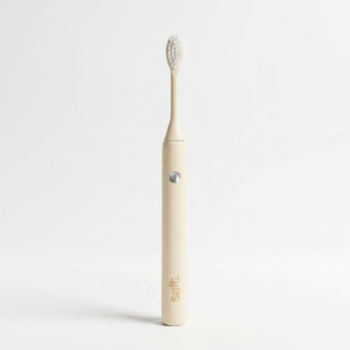Image of Salt. Oral Care Wand Sonic Electric Toothbrush - Oat Yellow | USB Rechargeable | Use with 5W Charger
