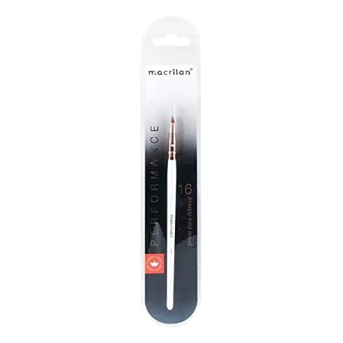 Macrilan Pincel P16 Para Delinear Macrilan Linha Performance - P16