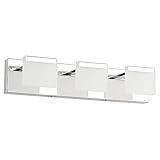 【Diseño moderno】 Lámpara de baño moderna: 18W, voltaje: 230 V, temperatura de color: blanco frío 6000 K, los colores claros suaves crean un ambiente acogedor.