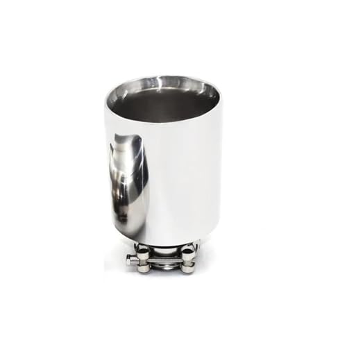 Tubo de escape para coche de 63mm de diámetro exterior con garganta de cola plana universal