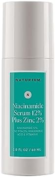 Naturium Niacinamide Face Serum 12% Plus Zinc 2% Jumbo, Anti-Aging, Pore Minimizer & Dark Spot Corrector with Hyaluronic Acid & Vitamin E, Vegan & Cruelty-Free, 2 oz