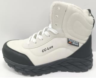 CC-Los Damen Winter-Snowboots wasserdicht Outdoor | 200g Velour-Futterisolierung | Leichtgewichtige MD+Gummi-Laufsohle | Braun Größe 38