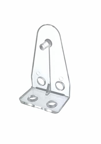 Cantidad de 24 soportes de sujeción para persianas, plástico transparente (12 pares)