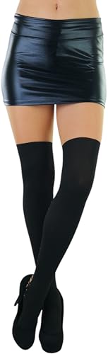 Image of ToBeInStyle Women's Full Footed Pantyhose with Thigh High Designs