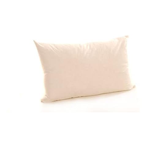Home Decor Rectangular Oblong Boudoir Duck Feather Cushion White Pad Insert Filler (12" x 20" (30x50cm)) Cover