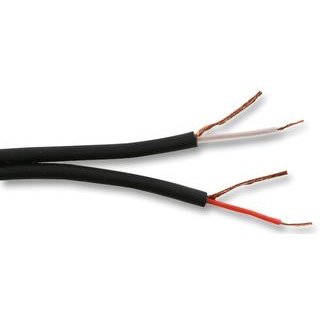 Cable-Core Screened Speaker Cable Black for Home or Car Audio Hifi Stereo Surround Sound Wire Per 1 metre 1m