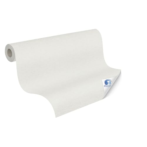 Livingwalls vorgeleimte Vliestapete DESIGNDROP - Tapezieren ohne Kleister - Hellgrau, Weiß - einfarbige Tapete - 785755