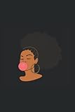  Afro Puff Notebook: Afro Woman Journal, Diary. Composition Book College Ruled Lined Paper. 6\"x9\" 110 pages (55 sheets). Gift for Women. Ideal for ... Christmas. Ideal for School and Work.