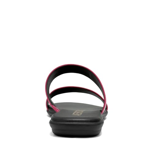 Aerosoles Women's CONCETTA Flat Slide Sandal, Magenta Crinkle Patent, 8.5M by Aerosoles - Used condition - Image 3