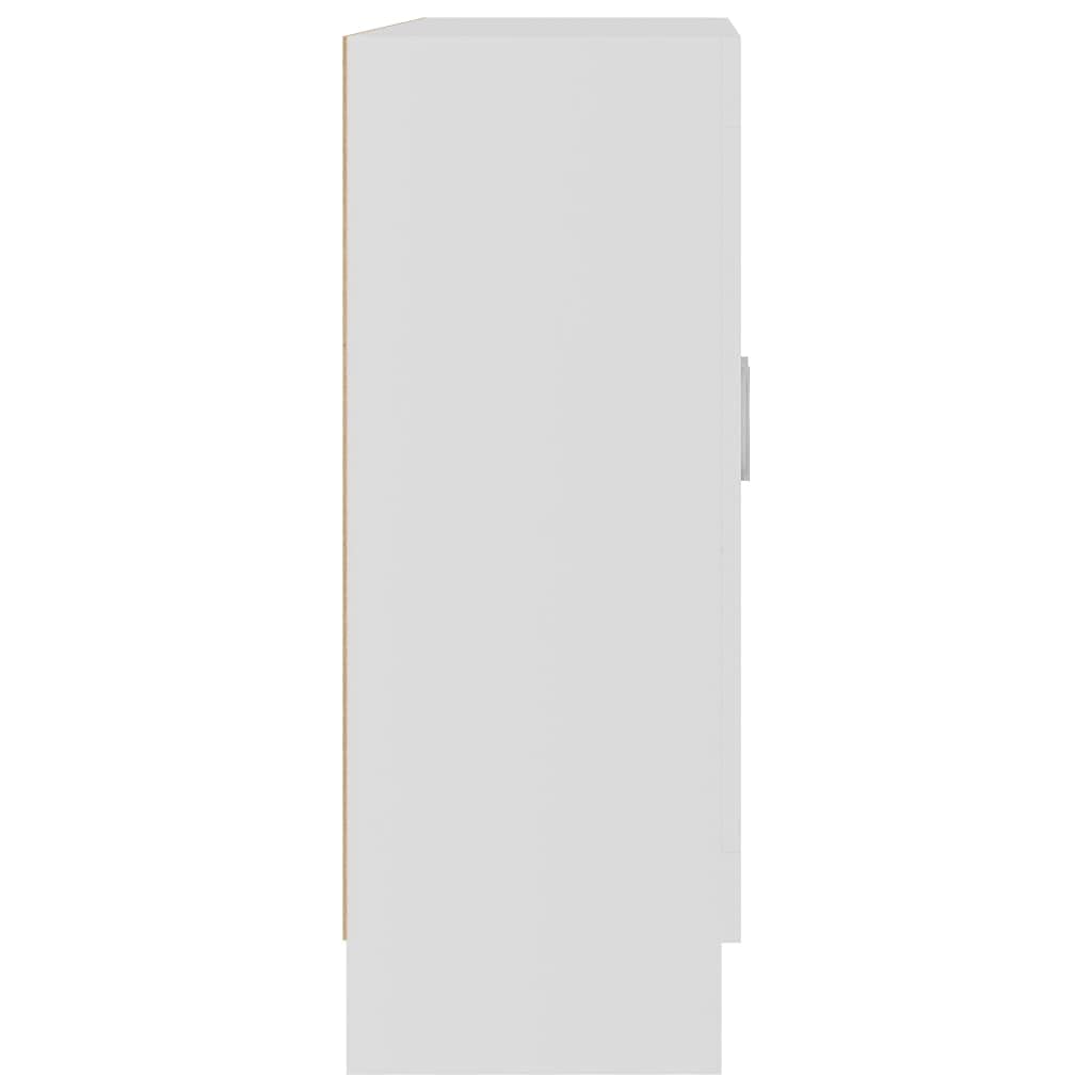 Bücherregale mit 2 Glastüren, Bücherschrank Display Lagerregal Lagerregal Aktenschrank für Wohnzimmer Schlafzimmer Büro - Weiß - 80cm H